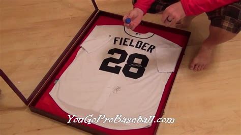Two side edges outer trim: How to frame a baseball jersey for a lot less money - YouTube
