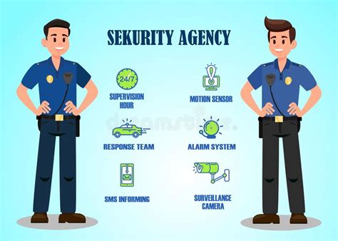 Security Agency Services Vector Banner Template Stock Vector