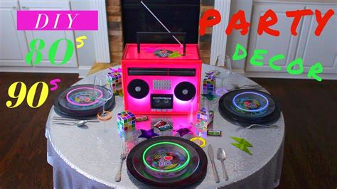 Diy 80s Or 90s Party Decoration Ideas Glow In The Dark Party