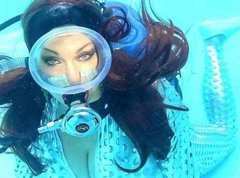 Scuba Diver Girls Underwater Hair Womens Diving Underwater Pictures