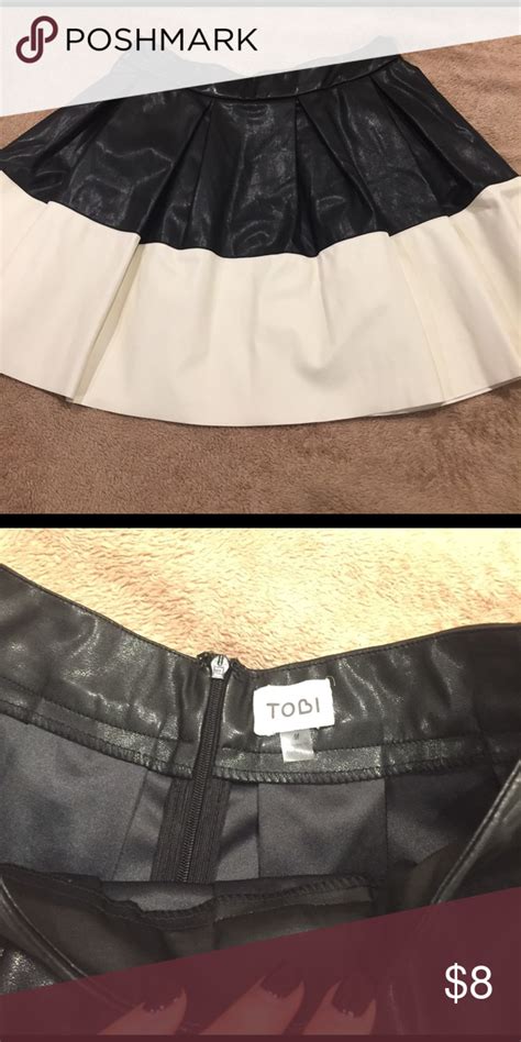 Tobi Faux Leather Skirt