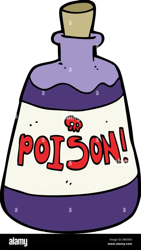 cartoon bottle of poison Stock Vector Image & Art - Alamy