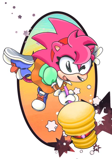 The Big Imageboard Tbib 2020 Anthro Black Eyes Bottomwear Classic Amy Rose Classic Sonic