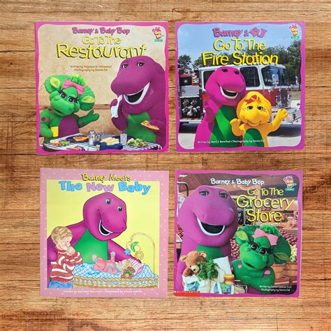 Barney The Purple Dinosaur 4 Pack Various Vintage Titles Etsy