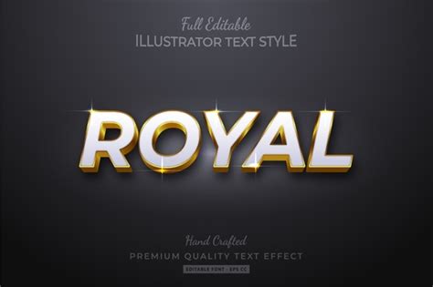 Premium Vector Golden Editable Text Style Effect