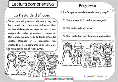 Fichas De ComprensiÓn Lectora Para NiÑos 6 Imagenes Educativas