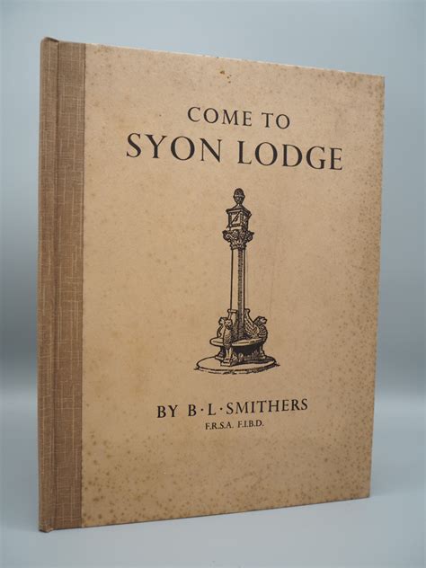 Come To Syon Lodge And Meet Mr Bert Crowther By B L Smithers Very Good 1945 Robin