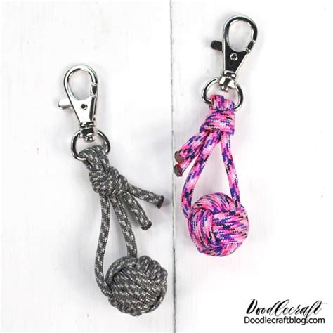How To Make A Monkey Fist Keychain With Paracord Crafts Info