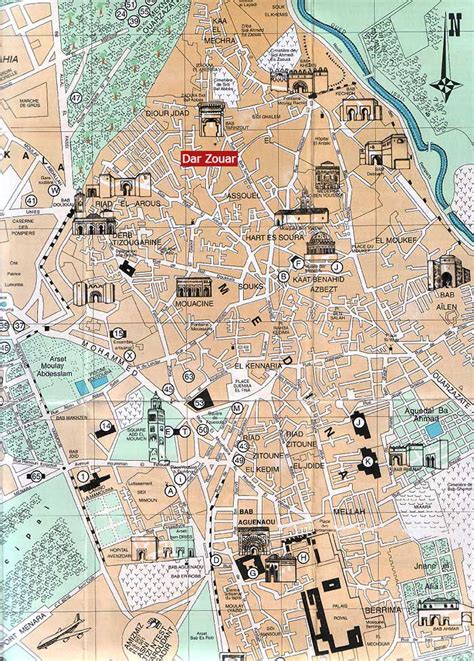 Plan Marrakech Et Carte Marrakech Les Quartiers Incontournables Avec
