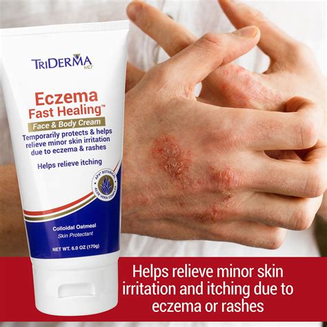 Triderma Eczema Fast Healing Face And Body Cream 6 Oz Tube