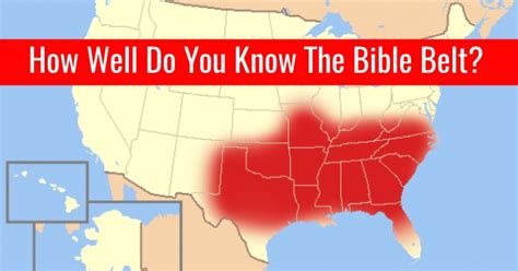The christian bible has two main divisions: How Well Do You Know The Bible Belt? | All About States