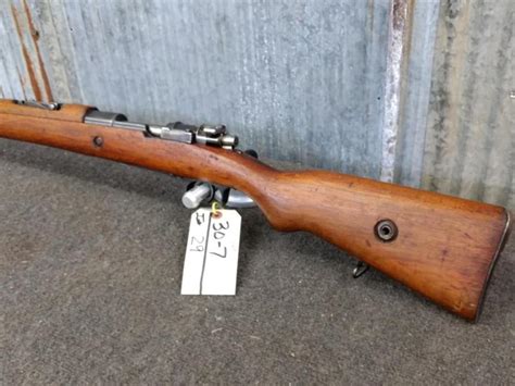 Lot 1953 Turkish Mauser 7mm Bolt Action Rifle With Bayonet Sn 119560