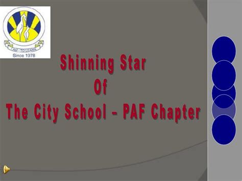 Ppt Shinning Star Of The City School Paf Chapter Powerpoint