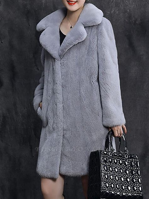 Des produits de qualité à des prix remarquables. Shawl Collar Casual Long Sleeve Fur and Shearling Coat ...