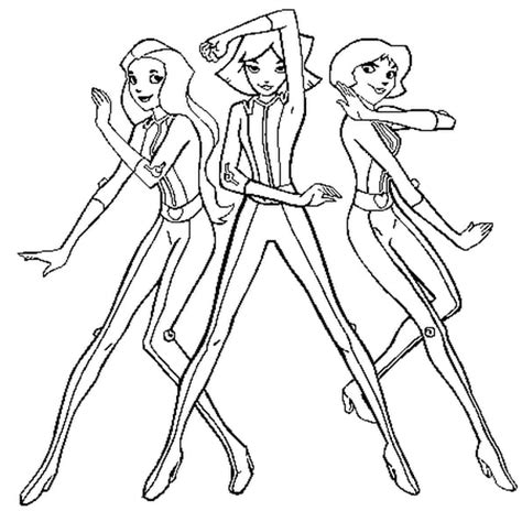 Coloriage agent secret beau photos le plus recherché. Coloriage totally spies en Ligne Gratuit à imprimer