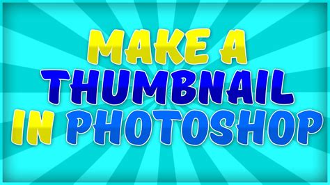 How To Make A Thumbnail In Photoshop How To Properly Save A Image