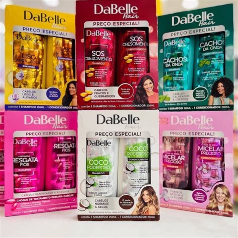 Kit Shampoo 250 Ml E Condicionador 200 Ml Dabelle Shopee Brasil