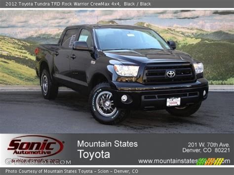 Black 2012 Toyota Tundra Trd Rock Warrior Crewmax 4x4 Black Interior