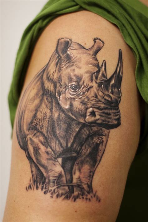 30 Outstanding Rhino Tattoos