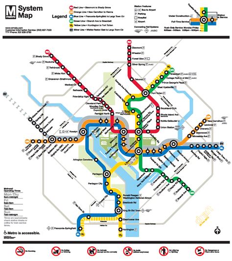 Washington Dc Metro Route Map