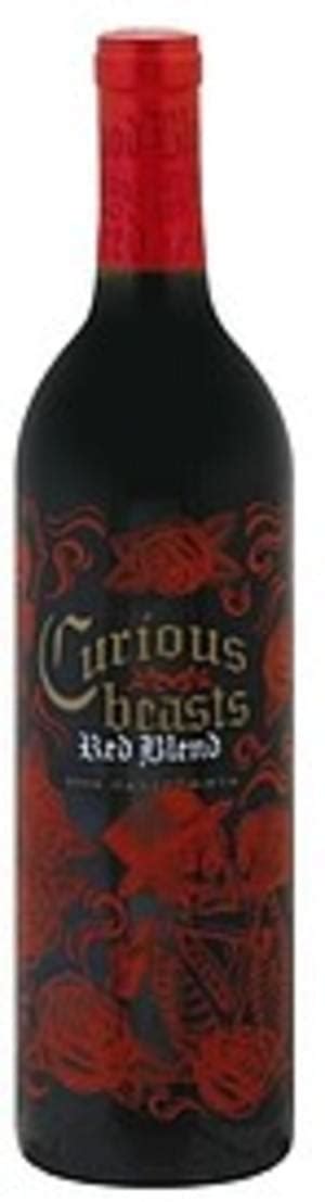 Curious Beasts California 2016 Blood Red Wine 750 Ml Nutrition