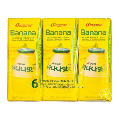 Binggrae Banana Flavored Milk Drink 6 X 200ml Shopee Philippines