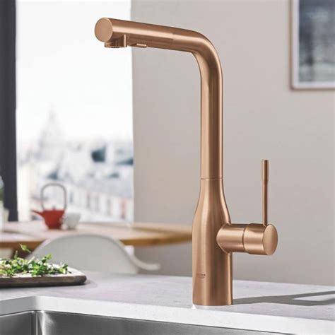 Grohe Essence Brushed Warm Sunset Single Lever Sink Mixer Tap 12 30270dl0 Single Lever Taps