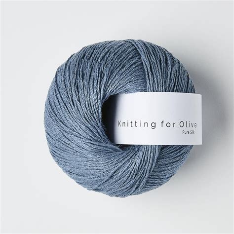 Knitting for Olive KfO Pure Silk Dove Blue