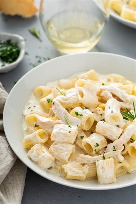Goat Cheese Pasta With Chicken And Rosemary My Baking Addiction