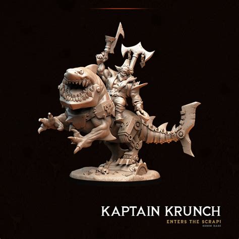 kaptain krunch orc scraplandz dark gods 3d printed etsy