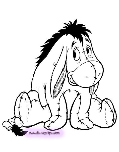 Disneys Eeyore Coloring Pages