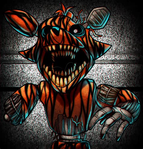 How To Draw Phantom Foxy From Five Nights At Freddys 3 Step By Step