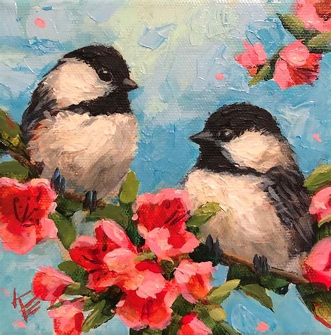 Bird Painting Acrylic Love Birds Painting Diy Painting Canvas Painting Oil Painting Pictures