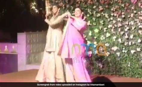 Watch Isha Ambani Dances With Parents Mukesh And Nita At Star Studded