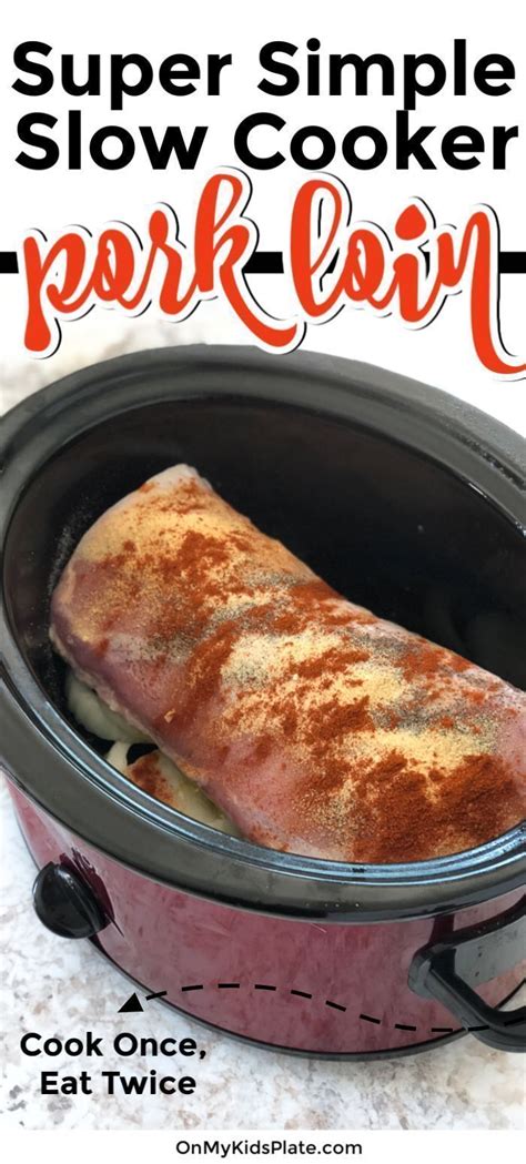 You can also use the smaller tenderloin. Super Simple Boneless Pork Loin In The Crockpot | Recipe ...