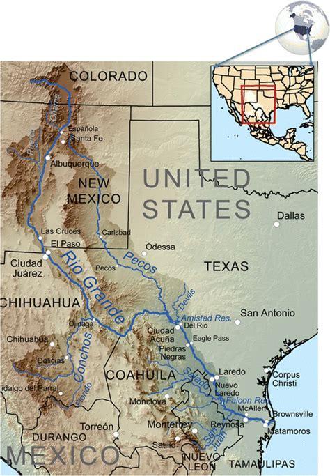 Watersheds Of The Rio Grande Basin Download Scientific Diagram
