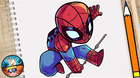Como Dibujar A Spiderman Chibi FÁcil Paso A Paso Youtube