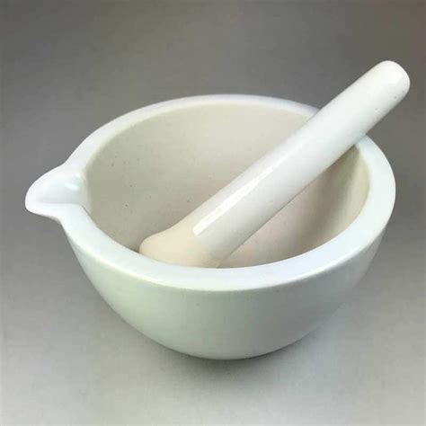 Deluxe Porcelain Mortar And Pestle 150mm