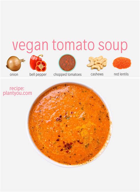 Vegan Tomato Soup Recipe With Red Lentils And Cashews Recipe Vegan