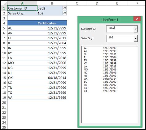 Excel Filter A Listbox With A Combobox On Vba Itecnote