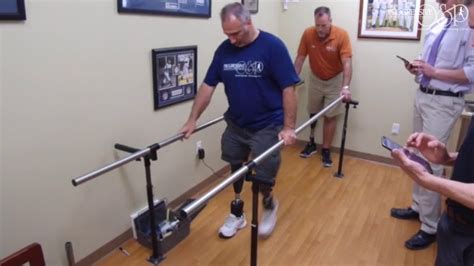 Bilateral Above Knee Amputee Walking On Ottobock X 3 And Iwalk Biom Ankle
