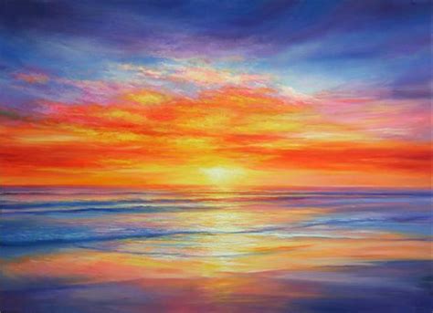 Easy Seascape Painting Ideas For Beginners Easy Sunrise Seascape Pain