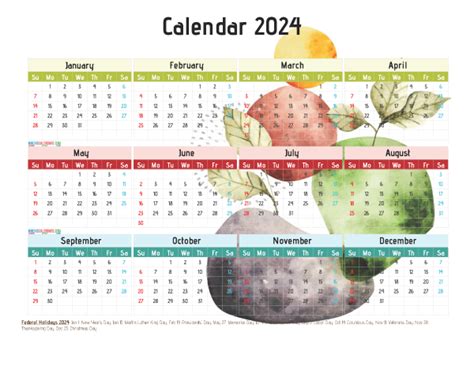 Printable Calendar 2024 With Us Holidays Best Ultimate Most Popular