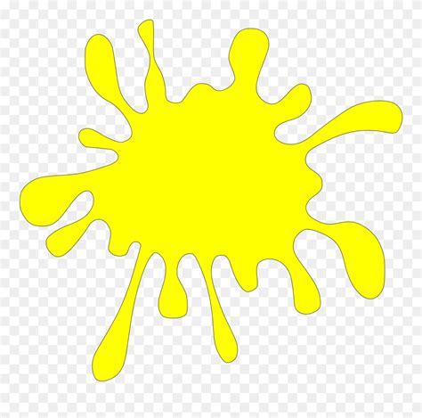 Small Yellow Paint Splatter Clipart Png Download 118932 Pinclipart