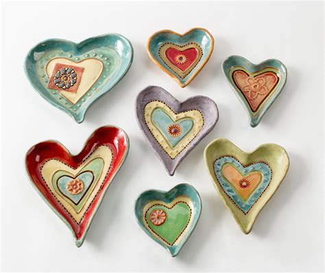 Heart Dishes By Laurie Pollpeter Eskenazi Ceramic Dishes Artful