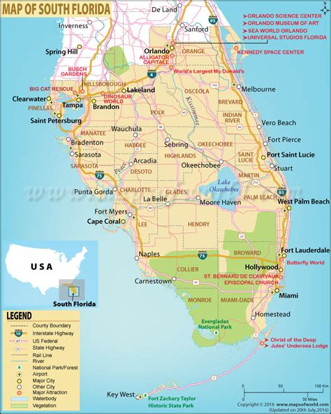 Bản đồ Florida Mỹ Khám Phá Những địa điểm Hấp Dẫn Tại Florida Nhấp