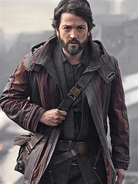 Tv Series Andor Diego Luna Brown Leather Coat Just American Jackets