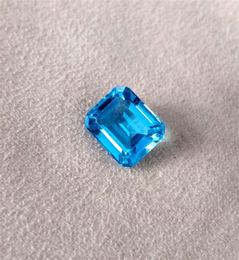 Natural Swiss Blue Topaz Genuine Aaa Grade 9 X 11 Mm Faceted Etsy