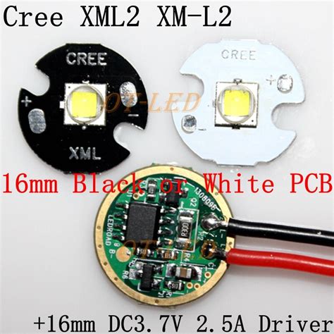 Cree Xml2 Xm L2 T6 10w High Power Led Emitter Cool White Neutral White Warm White 16mm Black Or