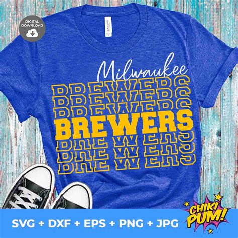 Milwaukee Brewers Svg • Mlb Baseball Team T Shirt Design Svg Cut Files